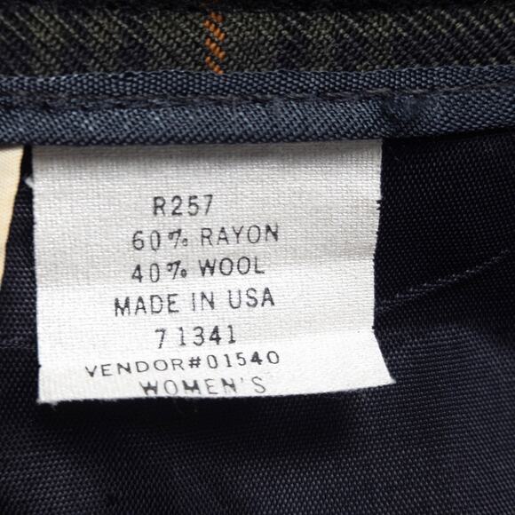 L.L. Bean Women’s Skirt Vintage Clueless Academia Plaid Wool Pleated Made USA M - Picture 10 of 10